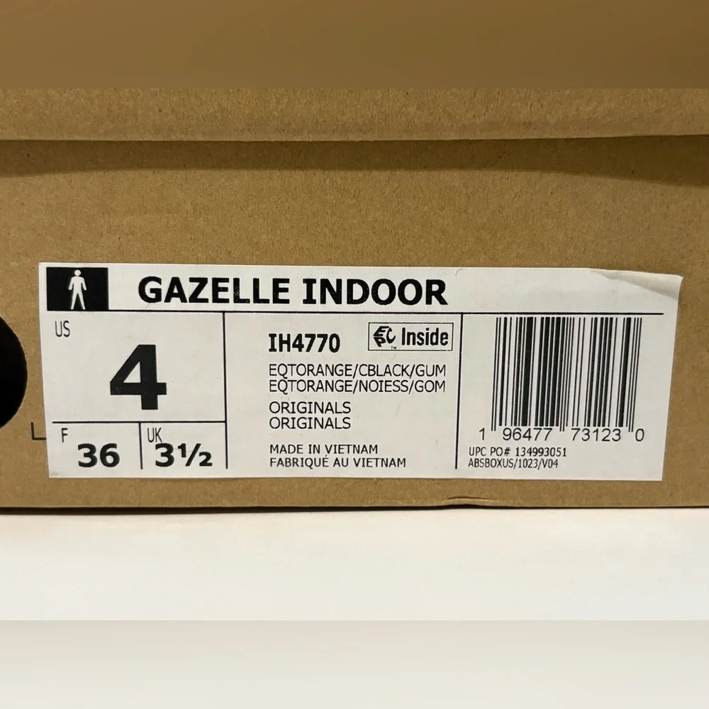 Adidas Gazelle Indoor IH4770 Shoe Box